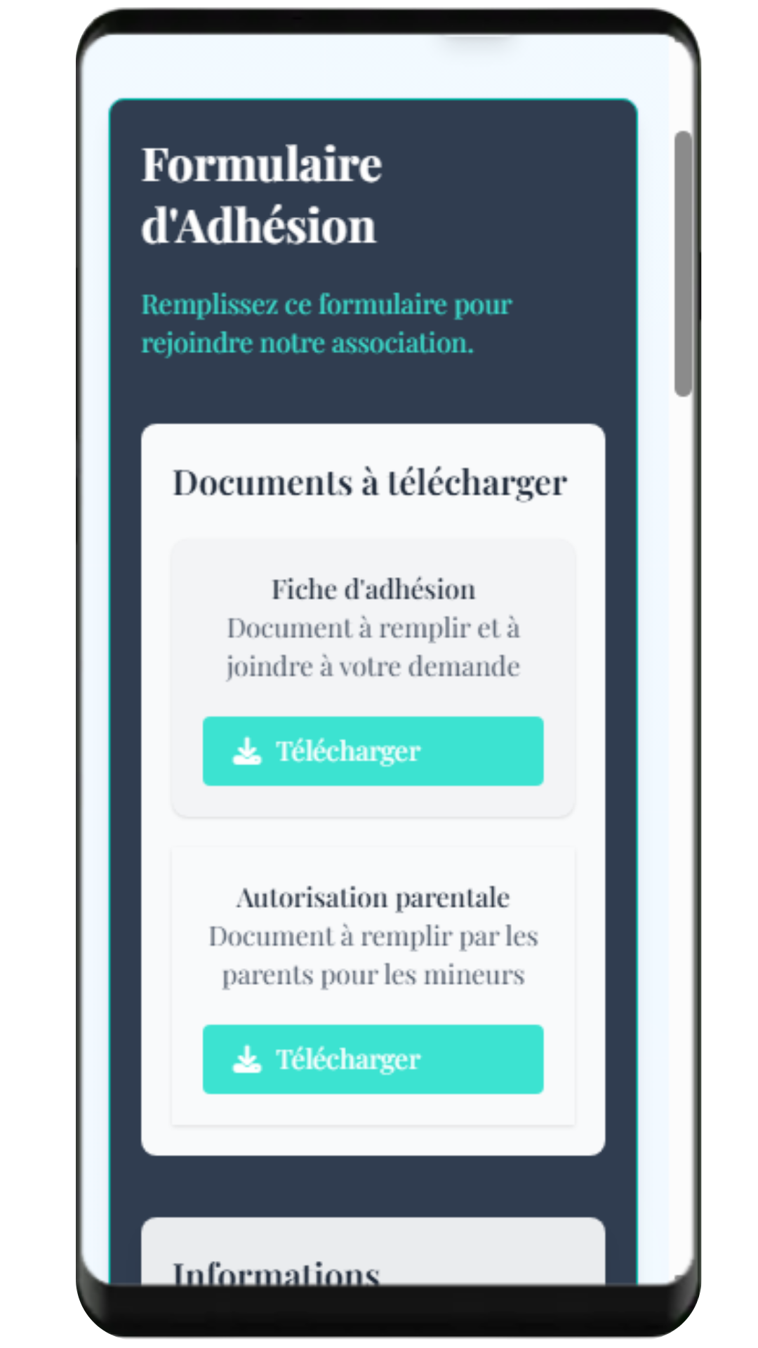 Interface de documents