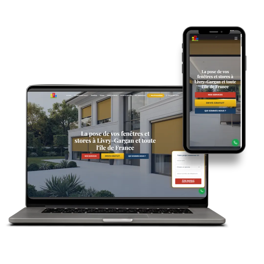Site web menuiserie AFS